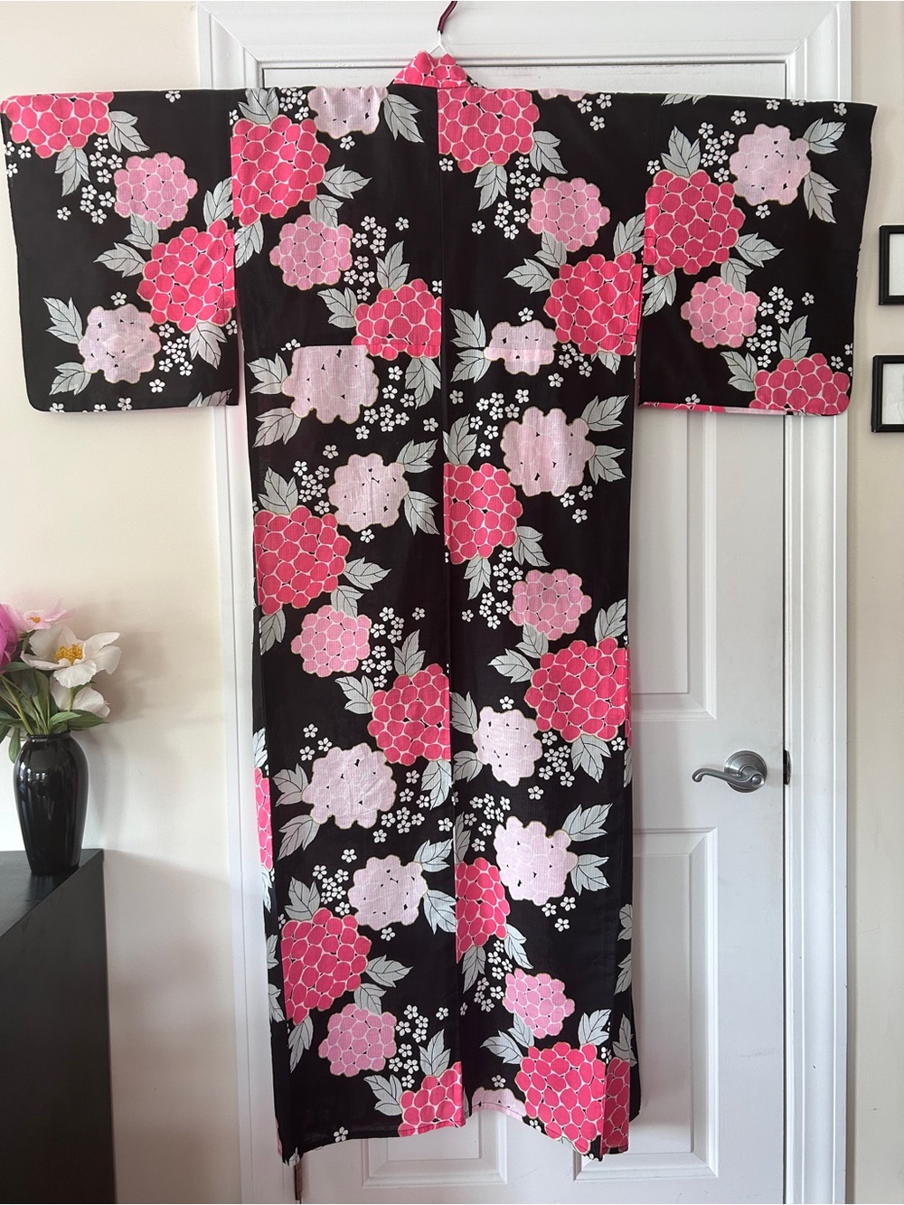 Cotton Floral Yukata with Obijime Cord - Picture 2 of 8
